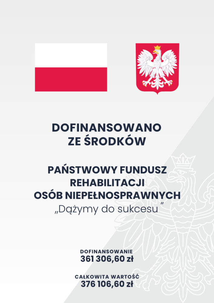 plakat pfron Dążymy do sukcesu